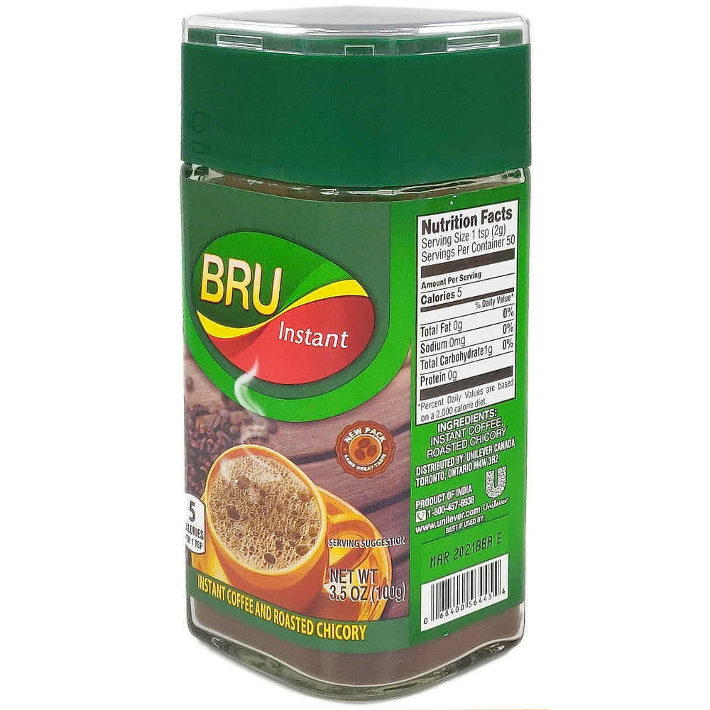Bru Instant Coffee and Roasted Chicory, 3.5 oz