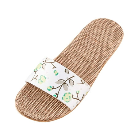 

SEMIMAY Slippers For Fashion Ladies Women Breathable Bohemia Beach Slip On Shoes Casual Sandals Mint Green