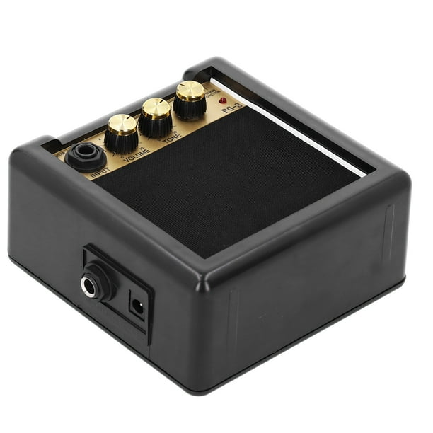 Amplificador de Guitarra, Amplificador de Guitarra Acústico Altavoz de Bajo Amplificador de Guitarra, Amplificador de Guitarra Digital PG-3 3W Bajo Para Guitarraza