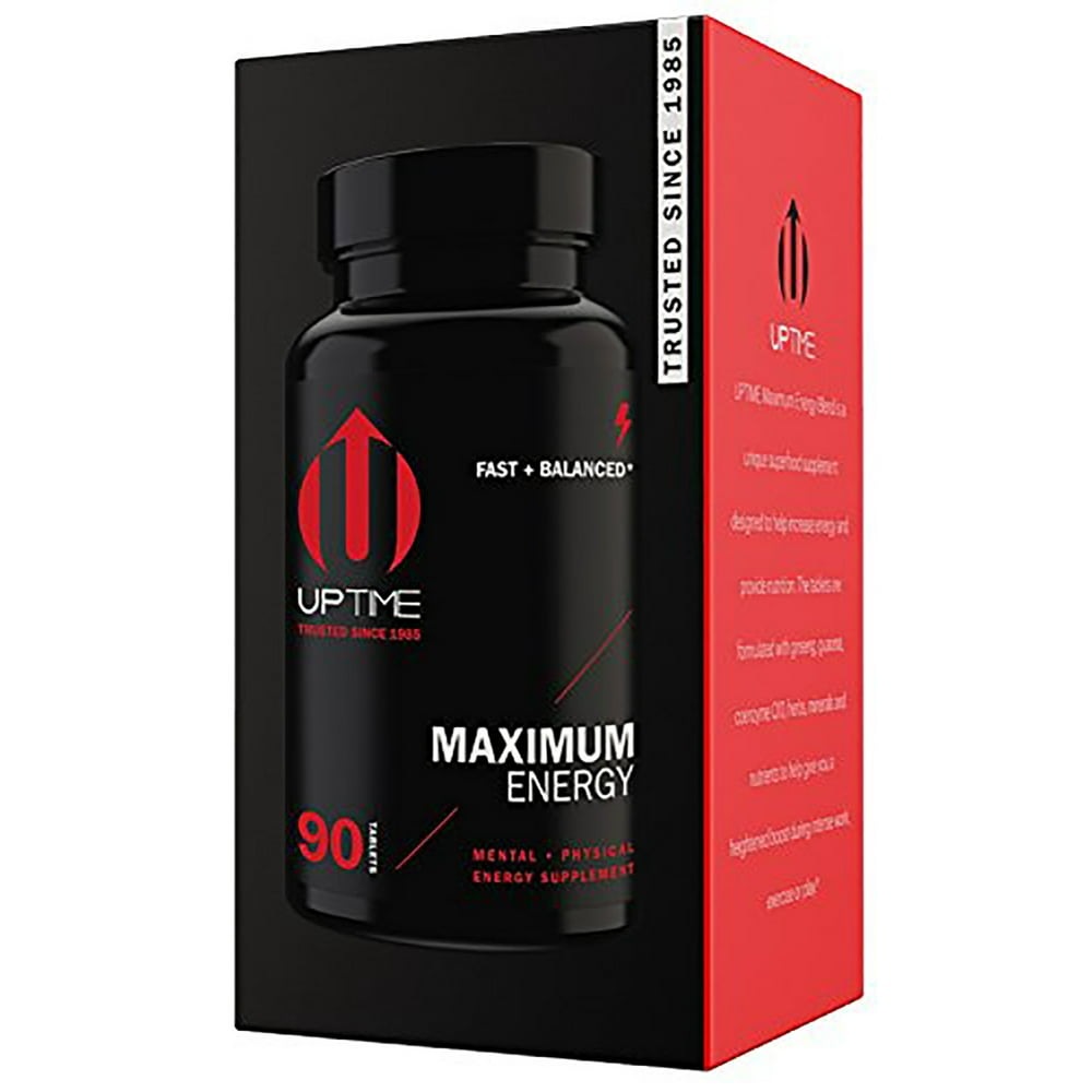 UPTIME Energy Maximum Energy Blend TabletsPremium Supplement 90ct