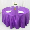 thumbnail image 3 of BalsaCircle 120" Purple Accordion Crinkle Taffeta Round Tablecloth Decoration, 3 of 8