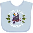 thumbnail image 3 of Inktastic Live Love Toucans Boys or Girls Baby Bib, 3 of 4