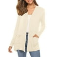 thumbnail image 2 of Kureaily Women's Long Sleeve Open Front Cardigan Casual Loose Lightweight Cardigans With Pockets Womens Lightweight Cardigan, 2 of 4