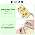 thumbnail image 6 of Microfibre Drying Mat for Kitchen Floral Yellow Blossom Dish Drying Drainer Mat Absorbent Drying Mat Washing Up for Glass, Plate & Cup 16inch X 18inch, 6 of 7