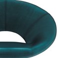 thumbnail image 6 of Barrett 24 inch Wide Mid Century Modern Accent Chair in Teal Velvet Fabric, 6 of 13