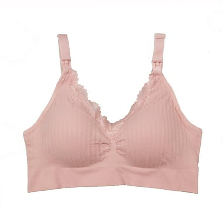 

Women s Wirefree Soft Plus Size Maternity Nursing Bra with Lace