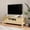 Natural Wood2, variant on 63in TV Stand with Doors and Cabinet Farmhouse Entertainment Center for TVs Up to 70in TV Console for Living Room Bedroom Gray