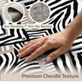 thumbnail image 6 of ODIKA Striped Print Bold Inspired Motif Centered Diagonal Abstract Zebra Flowing Non-Slip Chair-Friendly for Dining Room, Large Office, Lounge, 6 of 7