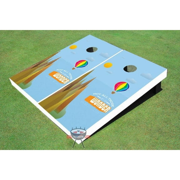 Hot Air Balloon Theme Cornhole Boards