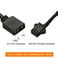 thumbnail image 4 of Uxcell ARGB Splitter 5V 3Pin to SM 3Pin Female Extension Cable Adapter Connector Addressable for PC Fan 1 to 4 Style, 4 of 5