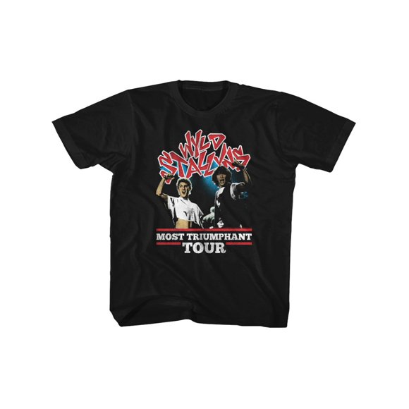 Bill & Ted Comedy Film Series Most Triumphant Tour Black Toddler T-Shirt Tee