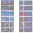 thumbnail image 3 of Pegatinas huecas para decoración de uñas con láser, vinilos para uñas, guía de transferencia de imágenes en 3D, juego de plantillas con patrones irregulares, calcomanías mixtas, 3 of 5