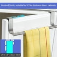 thumbnail image 2 of Cabinet Towel Holder,304 Premium Thicken Stainless Steel Kitchen Over Cabinet Door Shower Accessories Room Rack Sliver Towel Holder Bar for Bathroom Wall Mount （9.4 inches long）, 2 of 7