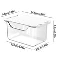 thumbnail image 3 of Dvruxg Plastic Kitchen Storage Bin with Lid, Plastic Storage Bins, Pantry Organizers and Storage Containers, Fridge Organizer Bins Kitchen Cabinet Organizer, 3 of 6