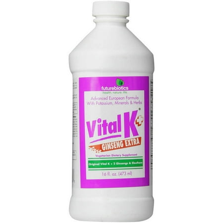 Futurebiotics Vital K Plus ginseng supplémentaire, 16 OZ