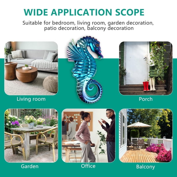 Molde de silicona 3D Caballito de mar Resina epoxi Elaboración para decoraciones de jardín de habitación de pared Hugtrwg Para estrenar