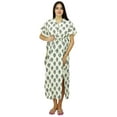 thumbnail image 5 of Bimba Nursing Cotton Kaftan Front Buttons Maternity Night Wear Caftan, 5 of 8