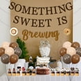 thumbnail image 2 of Coffee Baby Shower Decorations, Something Sweet Is Brewing Baby Shower Decorations - Coffee Themed Banner, Garland, Cake Topper, Cupcake Toppers, Balloons for Cafe Bar House Shop Gender Reveal Party, 2 of 6