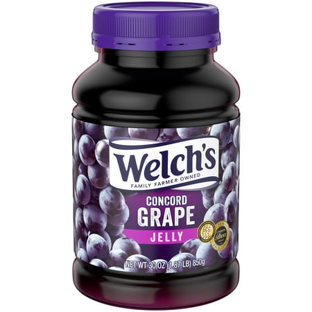- (4 Pack) Welch's Concord Grape Jelly, 30 oz