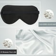 thumbnail image 4 of PiccoCasa 2 Pcs Silk Pillowcase Both Sides Silk + 2 Pcs Eye Mask for Hair and Skin with Envelope Closure Queen Grey, 4 of 9