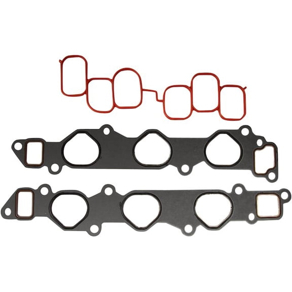 Lower and Upper Intake Manifold Gasket Set - Compatible with 2004 - 2008 Toyota Solara 3.3L V6 2005 2006 2007