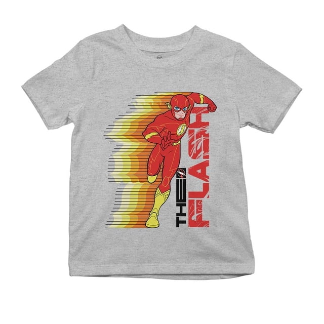 Playera Fan Army The Flash Talla 6 lightning manga corta gris