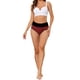 thumbnail image 2 of INSPIRAR CHIC Ropa Interior de Mujer Control de Abdomen de Cintura Alta Braguitas de Color 3XL Burdeos, 2 of 4