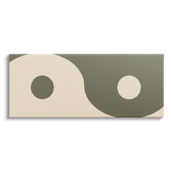 Stupell Industries Harmony Yin Yang Spiritual Symbol Minimal Design Graphic Art Gallery Wrapped Canvas Print Wall Art, Design by Daphne Polselli