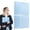 YY01-Light Blue, variant on Plastic Pocket Folders with Prongs, 2 Pocket Plastic Folder, Two Pocket with Prongs, Assorted Colors, Letter Size, Metal Fasteners, Pocket Paper File Folders for Office Home Business