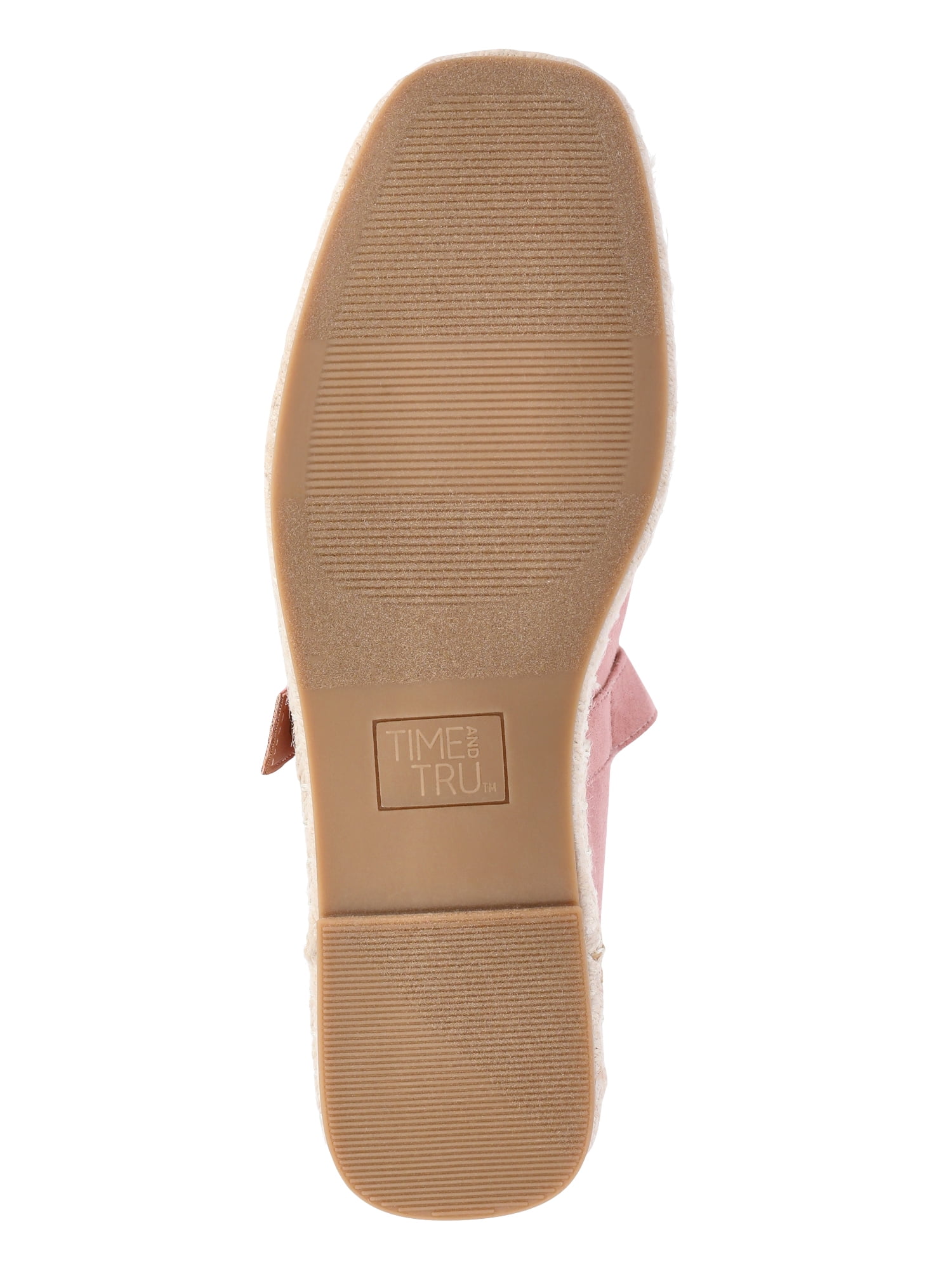Time and Tru Women's Espadrille Mary Jane Flats