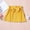 Yellow, variant on Toddler Baby Girl Corduroy Button Skirt Casual Mini Skirts with Bowknot Basic Plain Cute Half Dress for 1-7 Years