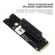 thumbnail image 2 of Tarjeta elevadora NGFF M.2 a PCI-E 4X Adaptador M2 M Key a PCIe X4 con indicador LED SATA Riser para Bitco Black, 2 of 5