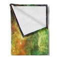 thumbnail image 2 of Outer Space Soft Flannel Fleece Blanket, North American and Pelican Nebula Gas Cosmic Planetary Object in Outer Space, Cozy Plush for Indoor and Outdoor Use, 70" x 90", Orange Green, by Ambesonne, 2 of 5