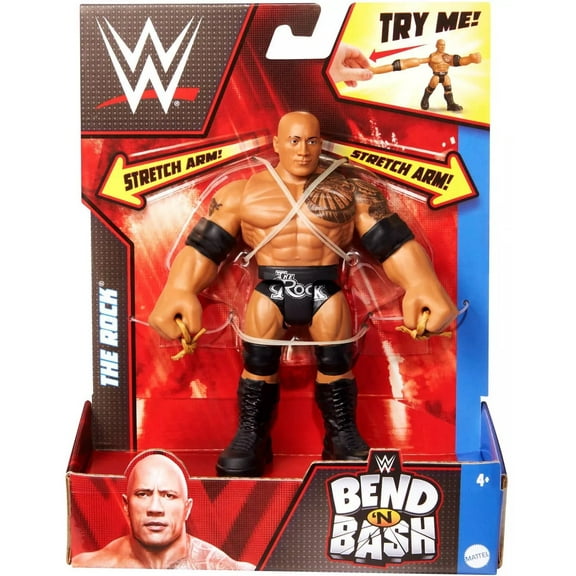 WWE Bend 'N Bash The Rock Action Figure
