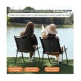 thumbnail image 2 of Silla Plegable Camping Metal Diseño Para Adultos Negro, 2 of 3