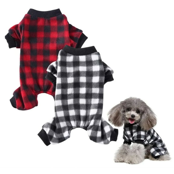 Dog Pajamas for Small Dog Boy Girl Fleece Puppy Pjs Jammies 12 Leg Dog Clothes for Chihuahua Yorkie Winter Warm Onesies Jumpsuit Clothing for Pet Dogs Male Female