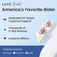 thumbnail image 5 of LUXE Bidet NEO 185 PLUS - Only Patented Bidet Attachment for Toilet Seat, Innovative Hinges to Clean, Slide-in Easy Install, Advanced 360° Self-Clean, Dual Nozzles, Feminine & Rear Wash (Rose Gold), 5 of 9