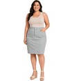 thumbnail image 3 of Jack david Womens Plus Size Stretch 24'' Length Casual Twill Cotton Skirt A500, 3 of 6