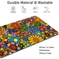 thumbnail image 5 of Abstract Hippie Flower Desk Mat,Extended Gaming Mouse Pad Large Non-Slip Rubber Base Mousepad with Stitched Edges,Waterproof Desk Pad for Computer/Laptop/Work/Office/Home 31.5" X 15.7", 5 of 6