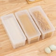 thumbnail image 6 of Refrigerator Side Storage Box Transparent 1950ml Noodle Storage Box with Good Seal Lock Design Capacity Rectangular Kitchen Groceries Container Noodle, 6 of 8