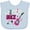 AE-Light Blue, variant on Inktastic I Rock with Guitar Microphone and Music Notes Boys or Girls Baby Bib