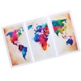 thumbnail image 3 of World Map , Clear And Vivid Frameless Painting Decorative Exquisite And Special Unique With Only The Picture Core For  Deco, 3 of 8