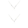 thumbnail image 3 of Qarigey Ins Constellations Theme Amistad Collar Rhinestone Cómodo Delicado con Display Card Colgante para Lover Festival Gifts Piscis Silver Type2 NO2 Qarigey CBP222153, 3 of 6