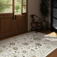 thumbnail image 6 of Moynesa 5'x7' Vintage Area Rugs,Oriental Farmhouse Rugs for Living Room,Low-Pile Soft Distressed Bedroom Rug Non-Slip Washable Indoor Floor Carpet for Dining Room Dorm Office,Ivory, 6 of 8