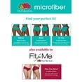 thumbnail image 6 of Fruit of the Loom Women's Lightweight Microfiber Underwear, Smooth Under Clothes, Available, Plus Size Hi Cut-(Pack of 10)-Black/White/Purple, 12, 6 of 6