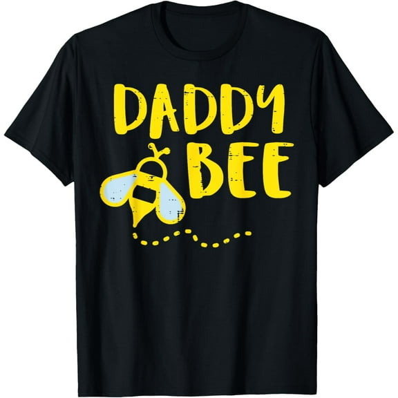 Daddy Bee Family Matching Beekeeping Dad Papa Men T-Shirt men and women can wear, black, white, gifts