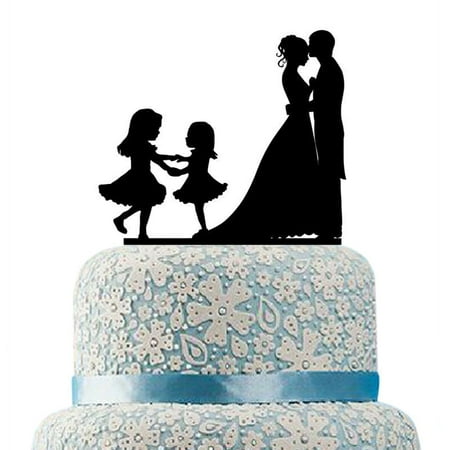 Buythrow Unique Wedding Cake Topper With Two Girls Funny