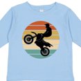 thumbnail image 4 of Inktastic Dirt Biking Motocross Retro Boys or Girls Long Sleeve Toddler T-Shirt, 4 of 5