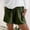 Army Green, variant on Zynviq Shorts for Women Plus Size Elastic Waist Athletic Pleated Solid Wide Leg Sweatshorts Shorts Women XL