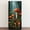 Color 3, variant on Self Adhesive Vinyl Refrigerator Wrap Set Magical Mushroom Forest Crescent Moon Starry Sky Botanical Door Mural Removable Fridge Sticker Peel and Stick Full Door Cover Decal Kitchen Bar Decor